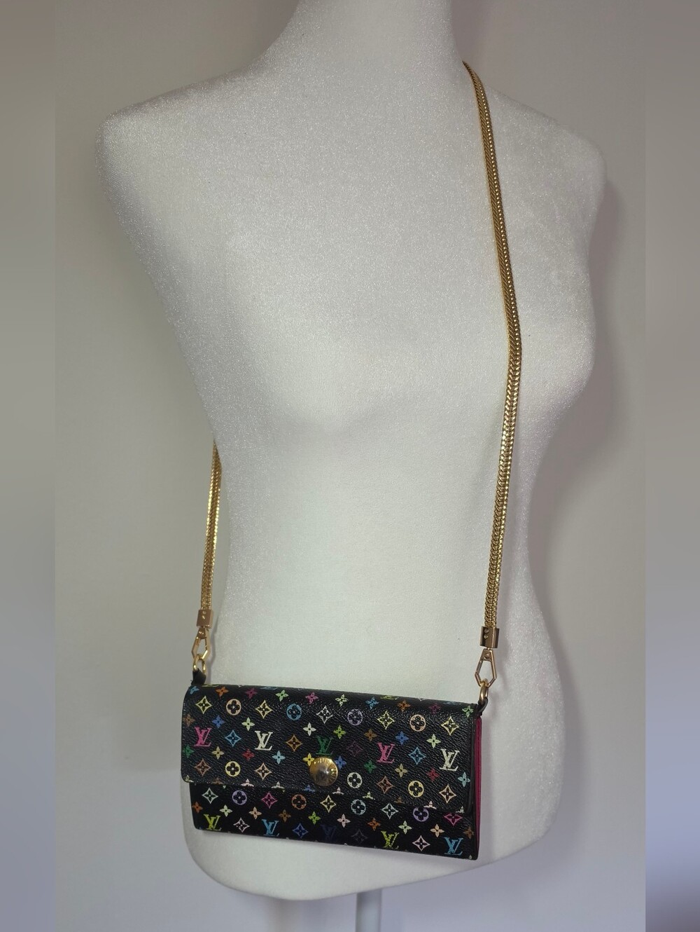 Authentic Louis Vuitton LV Wallet/Clutch Portefeuille Sarah Grenade - Picture 7 of 16
